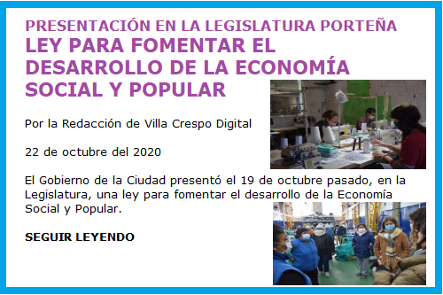 LEY FOMENTO DESARROLLO SOCIAL Y POPULAR